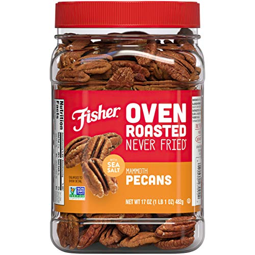 Fisher Snack Oven Roasted Never Fried Mammoth Pecans, 17 Ounces,...