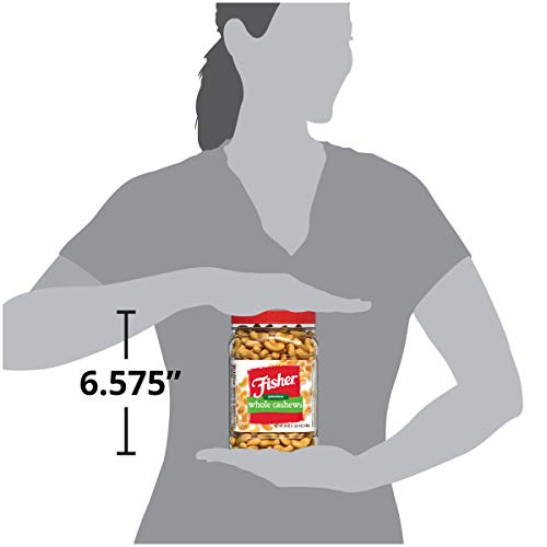 Fisher Snack Premium Whole Cashews, 24 Oz