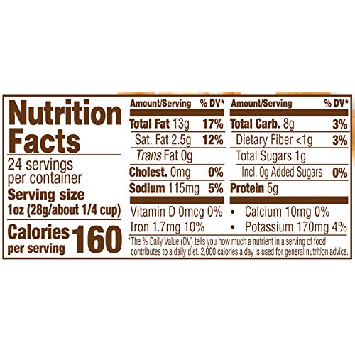 Fisher Snack Premium Whole Cashews, 24 Oz