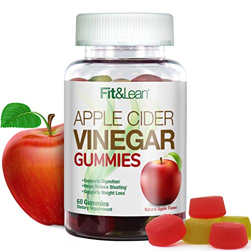 Fit &Amp; Lean Apple Cider Vinegar Gummies, Apple Cider Vinegar, Wit