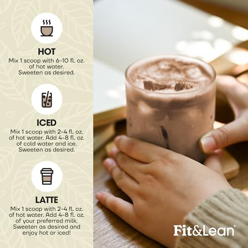 Fit & Lean Cacao Matcha Green Tea Powder, Organic, Japanese Cere...