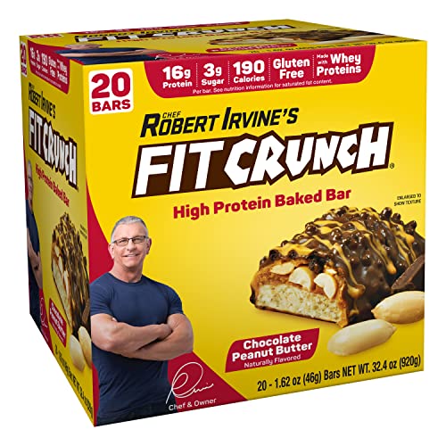 Fitcrunch Protein Bars, Snack Size Value Pack, Gluten Free, Made