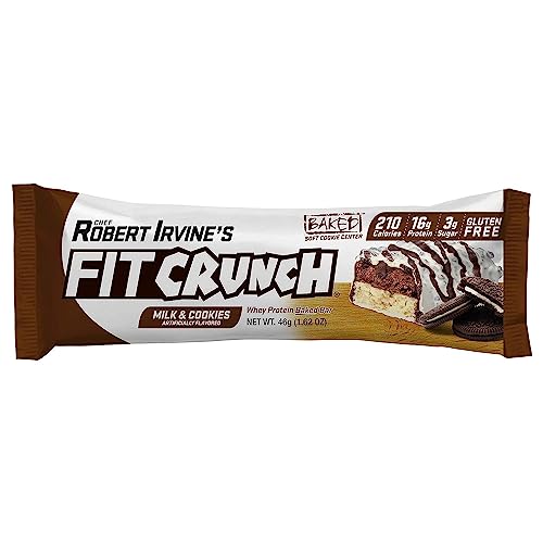 FITCRUNCH Snack Size Protein Bars, Designed by Robert Irvine, 6-...