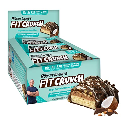 FITCRUNCH Snack Size Protein Bars, Designed by Robert Irvine, 6-...