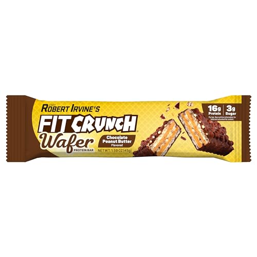 FITCRUNCH Wafer Protein Bars, Designed by Robert Irvine, 16g of ...
