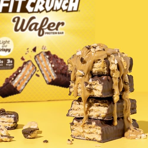 FITCRUNCH Wafer Protein Bars, Designed by Robert Irvine, 16g of ...