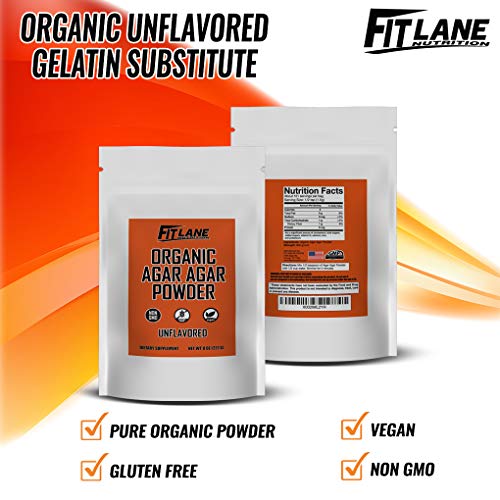Agar Agar Powder. Organic Vegan Vegetarian Gelatin. Non Gmo, H