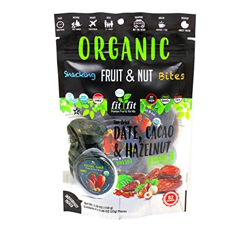 Organic Snacking Fruit &Amp; Nut Bites | Date, Cacao &Amp; Hazelnut | Ne