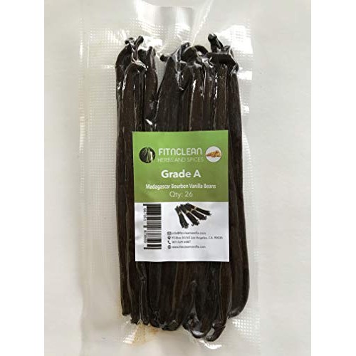 26 Grade A Madagascar Vanilla Beans For Extract, Paste, Cooking
