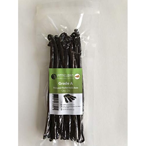 26 Grade A Madagascar Vanilla Beans For Extract, Paste, Cooking