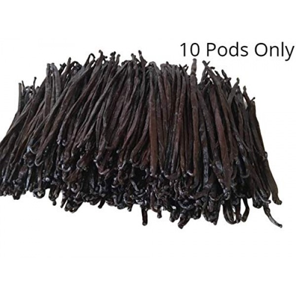 Madagascar Vanilla Beans Grade A/B 10Pk For Extract And Everyt