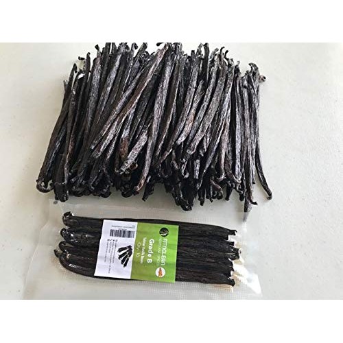Vanilla Beans Grade B For Extract, Cooking And Baking 10Ea By