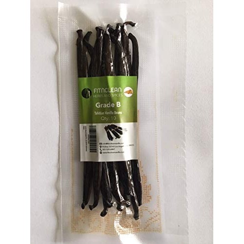 Vanilla Beans Grade B For Extract, Cooking And Baking 10Ea By