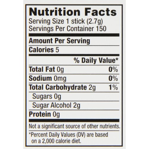 5 Gum React Mint Sugar Free Chewing Gum, 15 Pieces 10 Pack