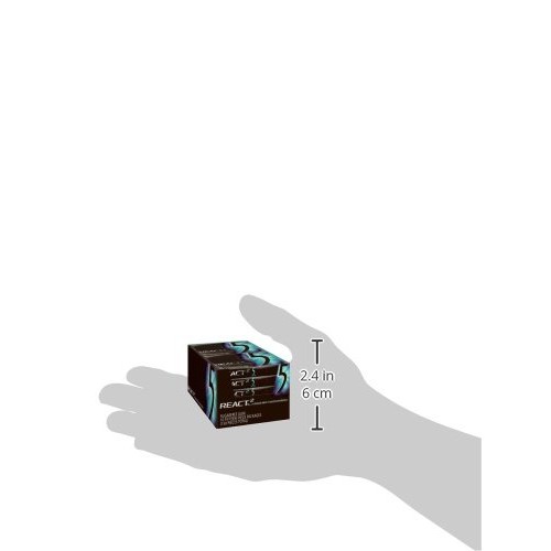 5 Gum React Mint Sugar Free Chewing Gum, 15 Pieces 10 Pack