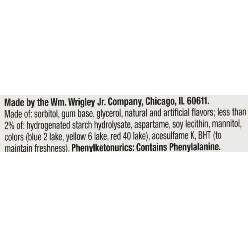 5 Gum React Mint Sugar Free Chewing Gum, 15 Pieces 10 Pack