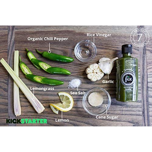 Fix Lemongrass Sriracha Hot Sauce - 10 Ounce Squeeze Bottle 2 P