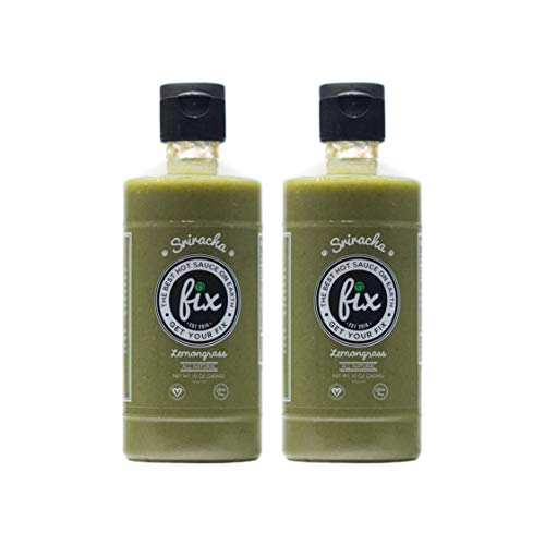 Fix Lemongrass Sriracha Hot Sauce - 10 Ounce Squeeze Bottle 2 P