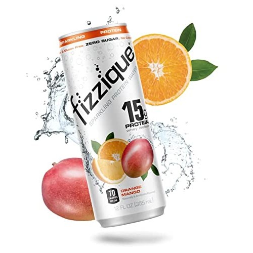 Fizzique Sparkling Protein Water With Natural Caffeine, 15G Whey