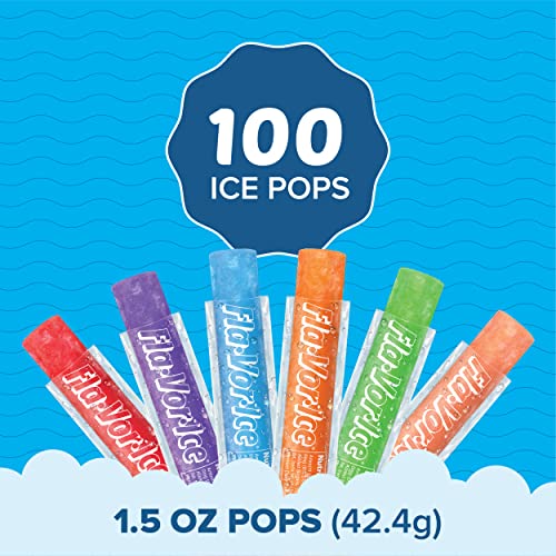 Fla-Vor-Ice Popsicle Variety Pack of 1.5 Oz Freezer Bars, Assort...