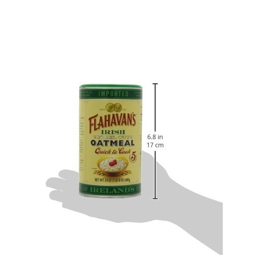 Flahavans Irish Steel Cut Oatmeal Quick To Cook Drum, 24-Ounces