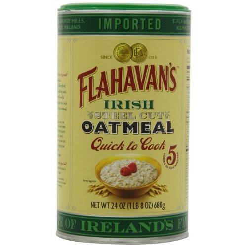 Flahavans Irish Steel Cut Oatmeal Quick To Cook Drum, 24-Ounces