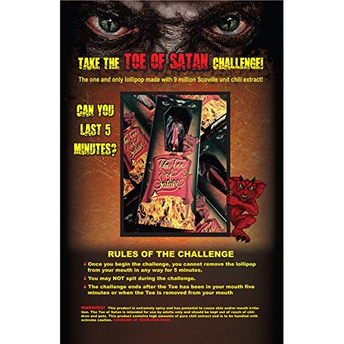 Flamethrower Candy Co Toe Of Satan Lollipop Two Pack Caroline Re