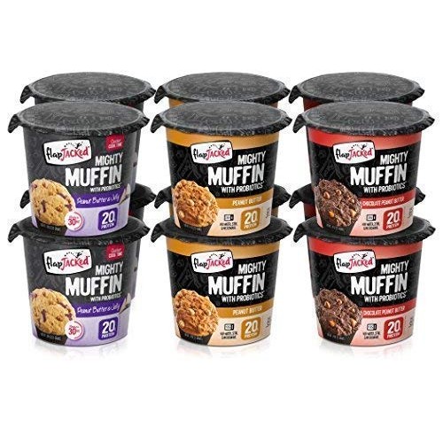 Flapjacked Mighty Muffins, Peanut Butter Lovers Variety, 12 Pack