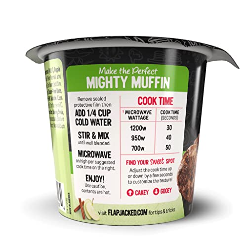 FlapJacked Mighty Muffins, Gluten-Free Cinnamon Apple, 12 Pack