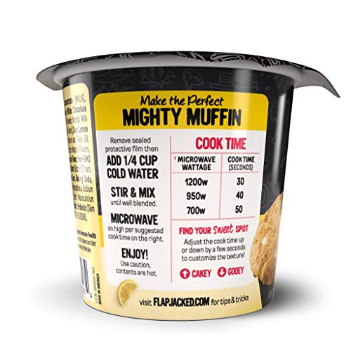 Flapjacked Mighty Muffins, Lemon Cream, 12 Pack | High Protein