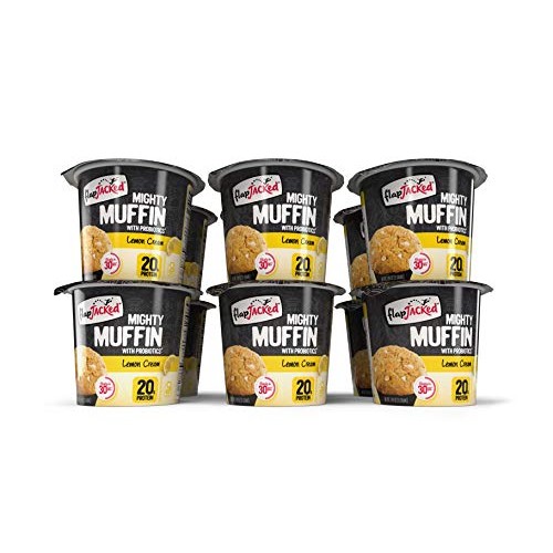 Flapjacked Mighty Muffins, Lemon Cream, 12 Pack | High Protein