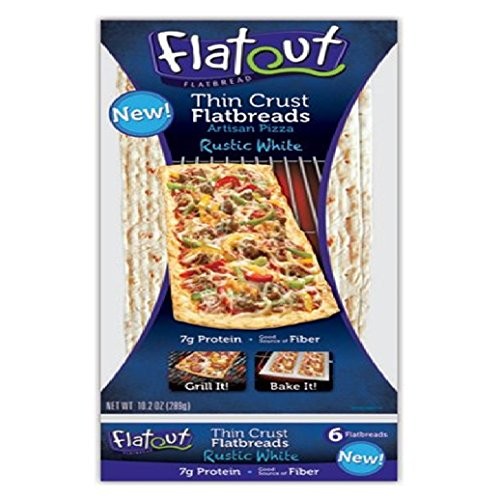 Flat Out Thin Crust Flatbread, Rustic White, 10.19 Ounce Pack O
