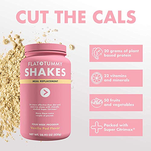 Flat Tummy Tea Meal Replacement Plant Based Protein Powder, Vani