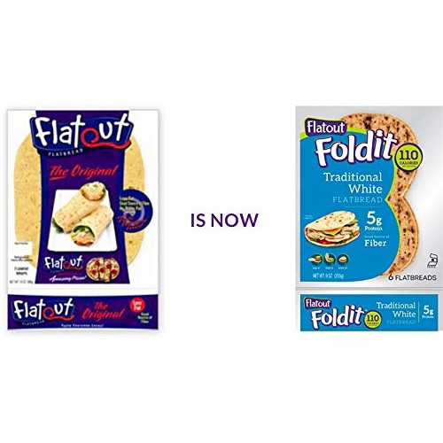 Flatout Flatbread - Thin Pizza Crust Rustic White - Weight Watch