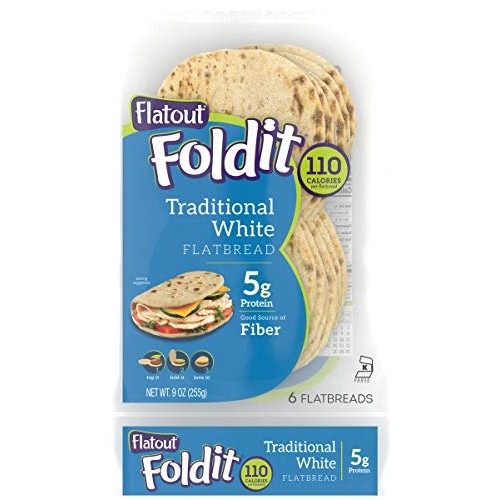 Flatout Flatbread - Thin Pizza Crust Rustic White - Weight Watch