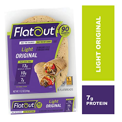 Flatout Flatbread Wraps - Light Original - 90 Calories - 2 Weigh
