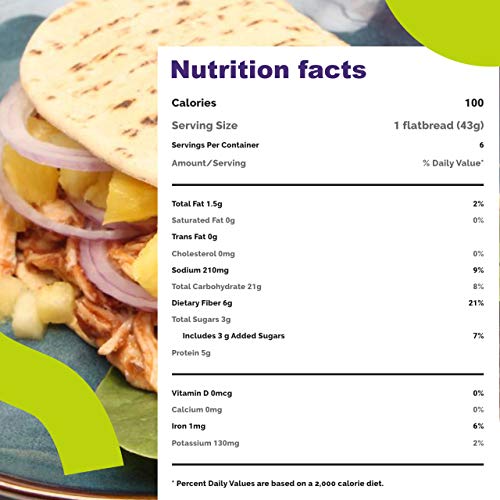 Flatout Foldit, Sweet Hawaiian 1 Pack Of 6 Foldits