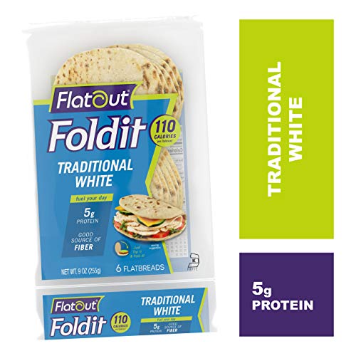 Flatout Foldit, Traditional White 1 Pack Of 6 Foldits