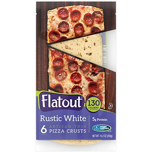 Flatout Thin Pizza Crust, Rustic White 2 Packs Of 6 Pizza Crusts