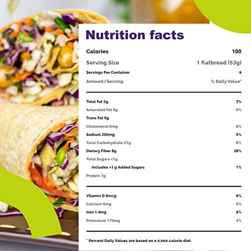 Flatout Wraps, Multi-Grain With Flax 2 Pack Of 6 Flatbreads