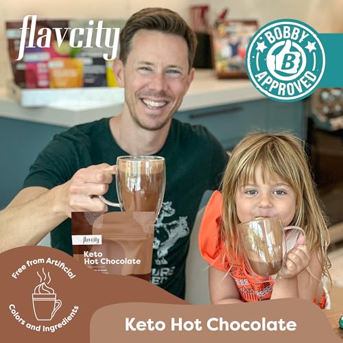 FlavCity Keto Hot Chocolate Powder, Original – Dairy-Free & Suga...
