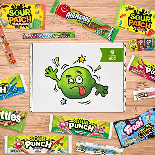 Sour Candy Lovers Flavor Box 36 Count - Assorted Sour Candies