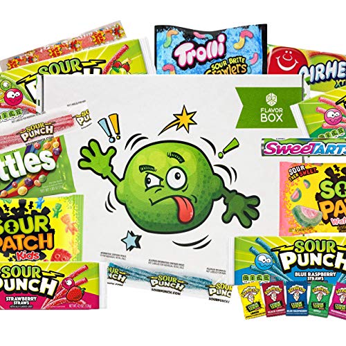 Sour Candy Lovers Flavor Box 36 Count - Assorted Sour Candies