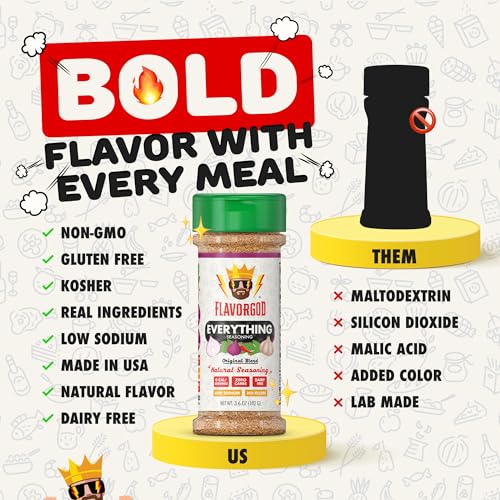Everything Seasoning Mix, 2 Bottles by Flavor God - Premium All ...