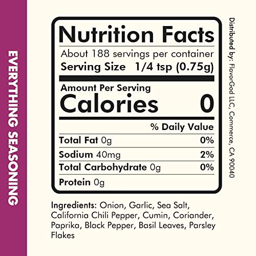 Flavor God #1 , Everything Seasoning, 1 Bottle, 5 Oz