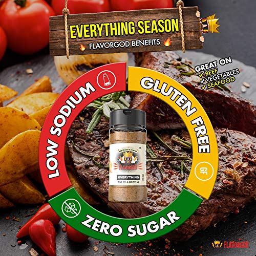 Flavor God #1 , Everything Seasoning, 1 Bottle, 5 Oz