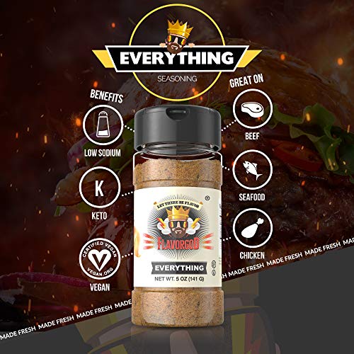 Flavor God #1 , Everything Seasoning, 1 Bottle, 5 Oz