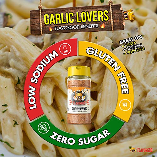 Healthy Flavorgod Nacho Cheese Seasoning - Zero Calories, Low So