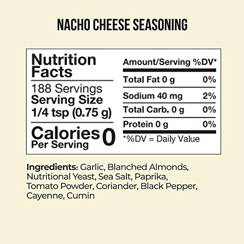 Healthy Flavorgod Nacho Cheese Seasoning - Zero Calories, Low So