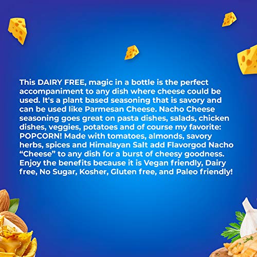 Healthy Flavorgod Nacho Cheese Seasoning - Zero Calories, Low So